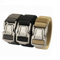 TUSHI Aluminiumlegering Snelkoppelbare Gesp Tactische Riem Ademende Elastische Riem Voor Mannen Cowboy Outdoor Stretch T