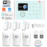 Tuya Smart WiFi Home Alarmsysteem Kit Draadloos GSM Inbraakalarm Intelligent Anti diefstal Home Door Window Security Sys