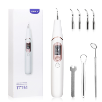 UALANS Tooth Scaler Kit Elektrische oplaadbare tandplakverwijderaar voor tanden met LED licht 10 minuten Timing Tandstee