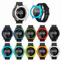 Ultralicht Schokbestendig Antikras PC Sport Meerkleurige beschermhoes Watch Hoes voor Haylou Solar LS05