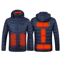 Unisex 11 Gebieden Verwarmingsjack Heren 3 modi Aanpassen USB Elektrisch Verwarmde Jas Thermische Hoodie Jas Voor Winter