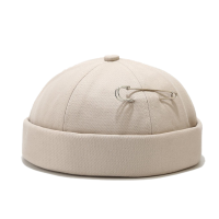 Unisex katoen paperclip decor casual alle match verstelbare randloze beanie verhuurder caps schedel caps