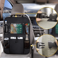 Universal Car Front Seat Back Storage Bag Organizer Storage Pocket Car Seat Back Anti scratch Protector