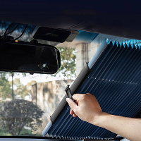 Universele Auto Intrekbare Voorruit Vizier Auto Zonnescherm Covers Luiken Voorruit SUV Beschermer