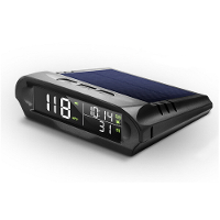 Universele Solar Power Digitale GPS Auto Snelheidsmeter Draadloze HUD Display Mph KM/H Snelheidsmeter Tijd Snelheidsalar