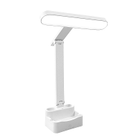 USB Oplaadbare LED Bureau Lamp 3 Kleurtemperaturen Helderheid Verstelbaar Bedlampje met Pennenhouder Tafellamp voor Stud