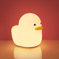 USB Oplaadbare Saaie Eend Nachtlampje Siliconen Kinderen Slapen Pat Licht Creatief Schattig Klein Nachtlampje