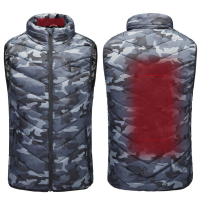 USB Verwarmd Vest Camouflage Outdoor Warm Jack Wasbaar Winter Elektrisch Thermisch Verwarmende Sport Wandelen Kleding