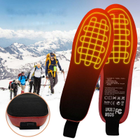 USB Verwarmde Binnenzool Oplaadbare Voetwarmer Met Afstandsbediening Winter Verwarming Binnenzool Buitensporten Verwarmd