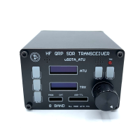 USDX SDR Transceiver All Mode 8 Band HF Ham Radio QRP CW Transceiver Ingebouwde ATU 100 Antenne Tuner Dual OLED Scherm