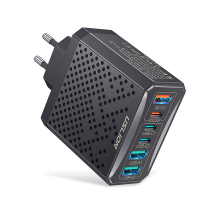 USLION 25W 6 poorts USB PD lader 3USB A+3USB C PD QC3.0 Snellader Adapter EU stekker US stekker voor iPhone 15/15 Plus/1