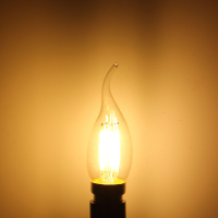 Verduisterbare AC220V B22 C35 4W Warm Witte LED Filament COB Retro Edison Gloeilamp