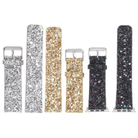 Vervangende Bling lederen polshorloge bandriem voor Fitbit Blaze Activity Tracker Watch