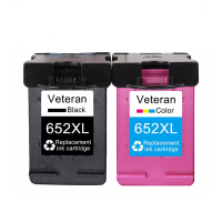 Veteraan hervulde 652XL inktcartridge voor hp 652 xl hp652 cartridge voor HP Deskjet 1115 2135 3835 2675 2676 4675 5075