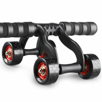 Vierwieler Buikspier Roller Push up Huis Fitness Apparatuur Slijtvast Anti slip 500kg Gewicht Capaciteit Lichaam Arm Tai
