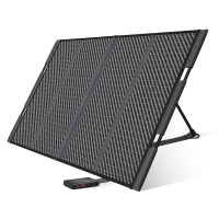 Vierzon 18V 100W draagbaar zonnepaneel voor energiecentrale Opvouwbare grind IP67 Waterdichte onafhankelijke steunstang