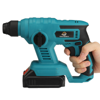 VIOLEWORKS 21V 20mm Elektrische Borstelloze Impact Hammer Elektrische Boor Oplaadbare Houtbewerking Onderhoud Tool W/1pc