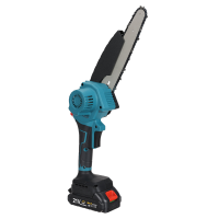 VIOLEWORKS 8 Inch Borstelloze Elektrische Zaag Automatische Olieman Handheld Tuin Hout Logging Kettingzaag voor 18V Batt