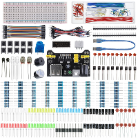 Volledige DIY Elektronica Kit 830 Breadboard Jumper Wire Power Supply Condensator LED Light ArduinoUNO Nano Mega Basic S