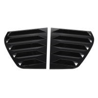 Voor VW GOLF MK6 2010 2014 Glossy Black Achterruit Louvre Shutter Cover Trim: