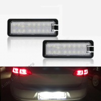 Voor VW GTi Golf 4 5 6 7 MK4 MK5 MK6 MK7 Passat B7 CC EOS 2PCS LED nummerplaatverlichting met Canbus