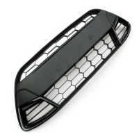 Voorbumper Lower Center Grille Voor Ford Fiesta Mk7 2008 2013 All Black Asian Style Sport