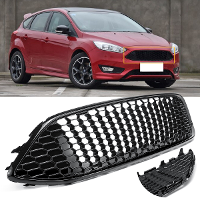Voorste Radiator Centrum Gevlochten Grille Paneel Bumper Cover Auto Grill voor Ford Focus Mk3