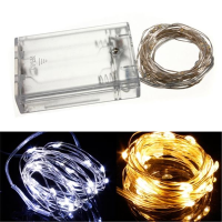 Warm Wit / Zuiver Wit 3M 30LED Koper Wire LED String Lights Lamp 5V