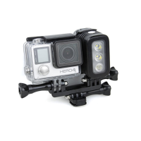 Waterdichte LED Flash Invullicht Spotlamp voor Gopro Hero 4 Session SJCAM Yi DSLR camera