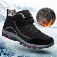 Waterdichte winterlaarzen van TENGOO voor heren van suède, warme sneeuwlaarzen voor vrouwen, casual werkschoenen voor he