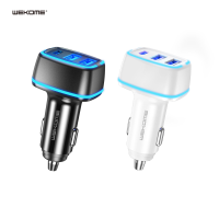 WEKOME WP C34 QC3.0 18W + PD20W Drie poorten snel opladende autoladeradapter voor iPhone Xiaomi HUAWEI