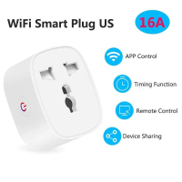 Wifi Smart US Plug Power Adapter 16A 2 Pin JP US Naar Universele EU UK AU Stopcontact Timmer Voice afstandsbediening Goo
