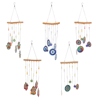 Windgong Houten creatieve legering blad 60 cm afdrukken