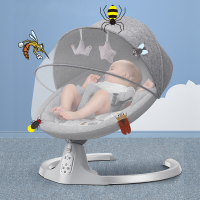 Wipstoeltje, elektrische babyschommel met muziek, bruikbaar vanaf de geboorte tot ca. 9 Maanden, 0 18 kg laadvermogen, 5