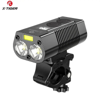 X TIGER USB oplaadbare fietslamp, superheldere 1800 lumen brede kijkhoek fietsverlichting, eenvoudig te installeren fiet