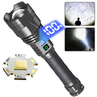 XHP360 6000LM Sterk Licht LED Zaklamp TYPE C USB Digitaal Batterijdisplay Highlight Sterk Licht Grote Afstand LED Fakkel