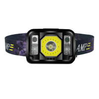 XPG + COB Sensor Hoofdlamp Drie lichtbronnen Sterk licht Vissen Oplaadbaar Buiten Superheldere hoofdgemonteerde LED lich
