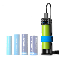 XTAR SC1 PLUS Single Slot Batterijlader QC PD USB C 3A Snelladen 21700 26650 26800 18650 NiMH batterijen 10W Powerbank