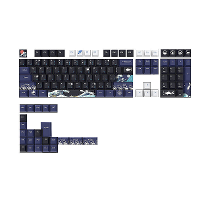 XVX 132 Toetsen Zwart Coral Sea PBT Keycap Set Cherry Profiel Sublimatie Japanse Aangepaste Keycaps voor Mechanische Toe
