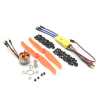 XXD 2212 KV2200 Borstelloze Motor Met 30A ESC 6035 Propeller Power Combo Voor F22 SU27 SU35 F15 RC Vliegtuig
