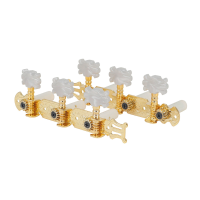 Y 75 Klassieke Gitaar Knop Gouden Bloem Hoofd Plastic Kolom Gitaar Stemsleutels voor Gitaar Onderdelen