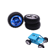 Yahboom 1 stks blauwe 85 mm off road band slimme auto robotwiel DIY met koppeling en binnenvoering wiel