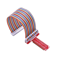YAHBOOM® Hoogwaardige T vormige uitbreidingskaart + 40 pins GPIO platte regenbooglintkabel voor Raspberry 4B/3B+/ZERO/W