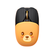 YINDIAO A10 Leuke Cartoon Muis Dual Mode bluetooth 3.0/5.2 2.4G Draadloos Instelbaar 1000 1600 DPI Oplaadbare Mute knop