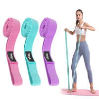 Yogariem Duurzame katoenen trainingsriemen Verstelbare D ringgesp Geeft flexibiliteit voor yoga stretchpilates