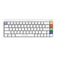 YOUPIN MIIIW ART serie Z680 Pixel1985 mechanisch toetsenbord 68 toetsen PBT toetsenkappen Hot swap Gateron G geel Pro Sc