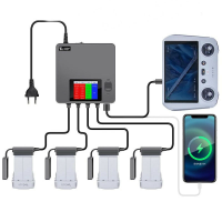 YX 6 in 1 multi oplaadhub Intelligent digitaal display Batterij Afstandsbediening Telefoonoplader voor DJI MINI 3 PRO RC