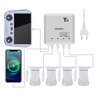 YX 6 in 1 Multi oplaadhub Intelligente batterij Afstandsbediening Telefoonoplader voor DJI MINI 3 PRO RC Drone Quadcopte