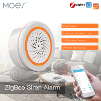 ZB/WIFI 3 in 1 Wifi Sirene Alarm Koppeling 90dB Geluid Licht Sensor Slimme Thuis Tuya Smart Life APP Alarm Sirene Voor A