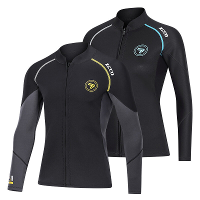 ZCCO 1.5Mm Duikpak Comfortabele Neopreen Lange Mouw Waterdichte Voorkant Rits Soepel Ontwerp Watersport Jas voor Surfen